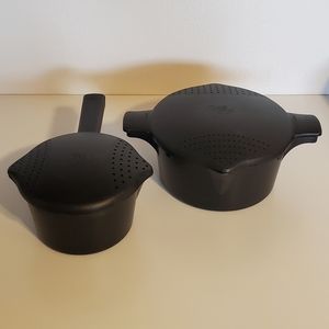 🔥 SOLD Pampered Chef Large and small Micro Cookers for Microwave